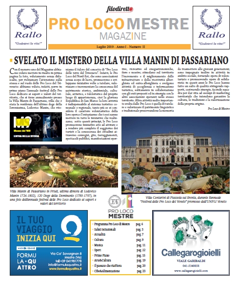 copertina Pro Loco Mestre Magazine - secondo numero