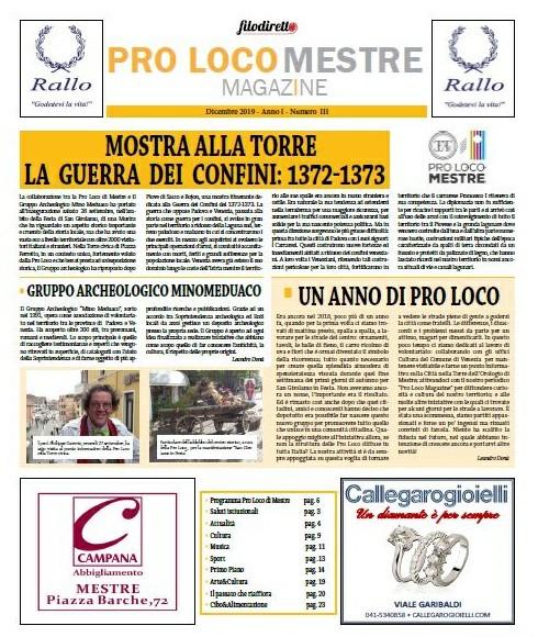 copertina Pro Loco Mestre Magazine - terzo numero